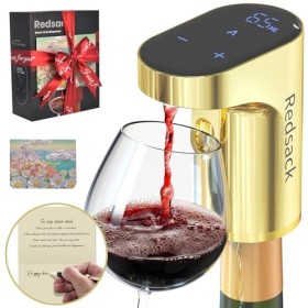Redsack Cadeau pour mari Distributeur dalcool Aérateur Aérateur de vin électrique Doseur de spiritueux, cadeau danniversair