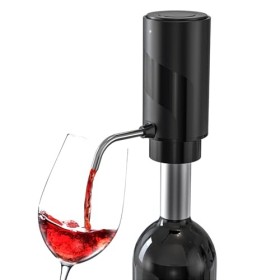 Aérateur de vin électrique rechargeable - Décanteur électronique automatique avec câble USB pour oxygénation rapide du vin ro
