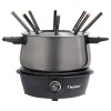 Bestron appareil a fondue, fondue électrique pour 8 personnes, avec 8 fourchettes à fondue et thermostat continu, incl. Prote