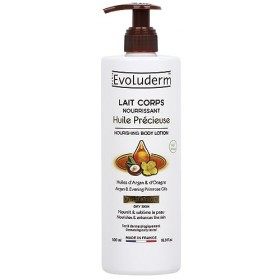 EVOLUDERM – Lait Corps Ultra-Nourrissant Huile Précieuse – 500ml –Ingrédients d’Origine Naturelle – Végan – Fabrication Franç