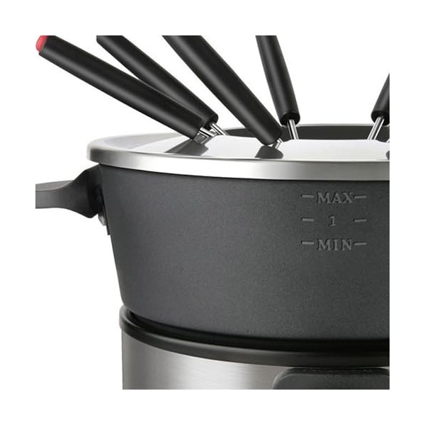 Taurus FF2 - Appareil à Fondue 1000W, Capacité de 2L, 8 personnes, Température régable, Tous types de fondues, Sans PFOA