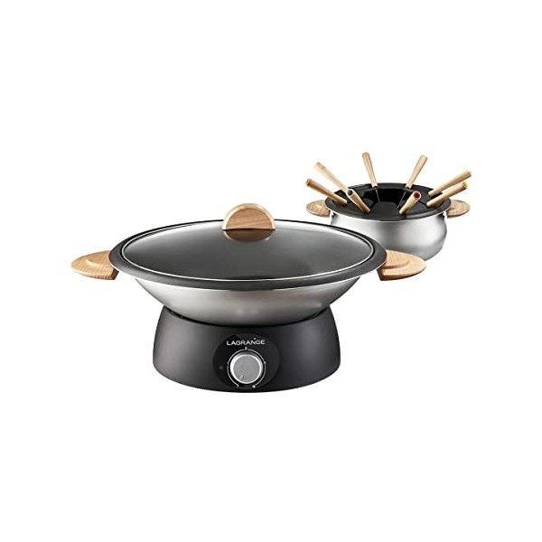 WOK/FONDUE LAGRANGE 349019 CLASSIC BOIS CLAIR, Light Wood