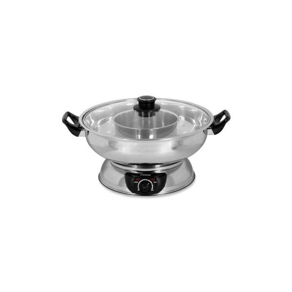 Rotel 1181250 Appareil à fondue chinoise avec fourchettes et épuisettes, appareil à fondue océane, marmite pour fondue chinoi
