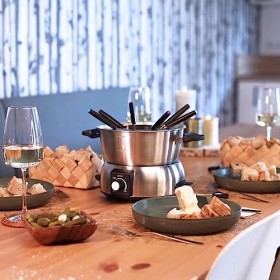 Livoo – Appareil à fondue électrique DOC263 – 8 personnes, 1,8L, 1000W, accessoires inclus