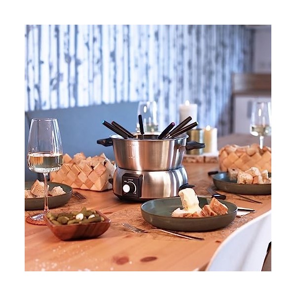 Livoo – Appareil à fondue électrique DOC263 – 8 personnes, 1,8L, 1000W, accessoires inclus