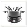 LITTLE BALANCE 8690 Black Fondue 8 Meuuuh...!, Appareil à fondue 8 personnes, Caquelon anti-adhésif grande contenance 2 litre