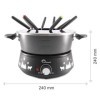 LITTLE BALANCE 8690 Black Fondue 8 Meuuuh...!, Appareil à fondue 8 personnes, Caquelon anti-adhésif grande contenance 2 litre
