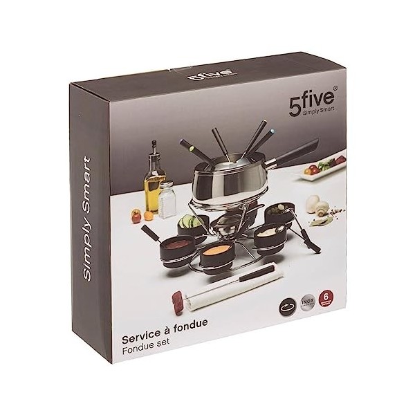 Fondue INOX 6 Personas+RECIPIENTES GIRATORIOS
