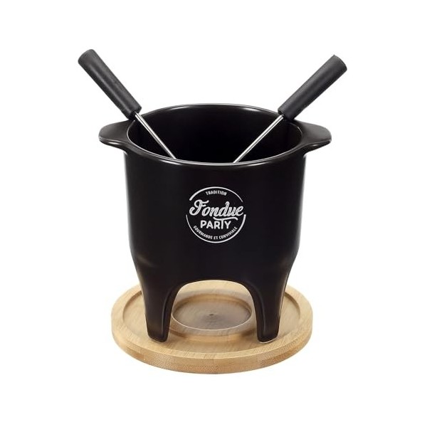 COOK CONCEPT - KC2488 - Fondue Individuelle Ou Duo Cuisine Cuisson Specifique Plaque Rechaud Plancha Barbecue