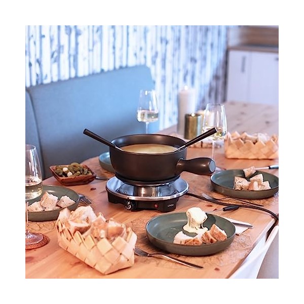 Livoo – Appareil à fondue électrique DOC262 – 6 personnes, 1,2L, 1500W, accessoires inclus