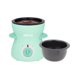 Jocca Machine à Fondue Funny Cooking Turquoise, Capacité 350ML, 2 Températures, 25W, Idéal pour Fondue au Chocolat ou au From