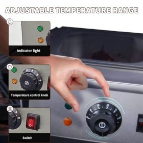 Creuset de chocolat avec 2 pots Machine de trempage de chocolat électrique commerciale Machine de fusion de chocolat électriq