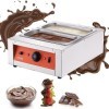 VEVOR Tempéreuse à Chocolat Commerciale 1500 W Bain-Marie Électrique pour Chocolat 2 Cuves de 3,3 L Fondoir à Chocolat Tempér