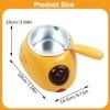 Otufan Faitout électrique pour chocolat - Outil de cuisine avec kit de moulage DIY - Pour le beurre, le chocolat, le fromage,