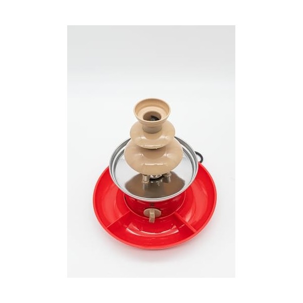 Marco Paul Fontaine à chocolat chaud avec fondue, ensemble de cuisine comprenant sauce au chocolat, plateau dégouttement, pl