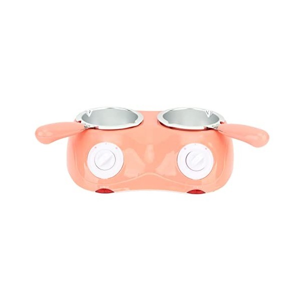 Fondoir à Chocolat, 20W Double Pot Deux réglages de température Réchauffeur de Chocolat Revêtement en Aluminium Machine à Fon