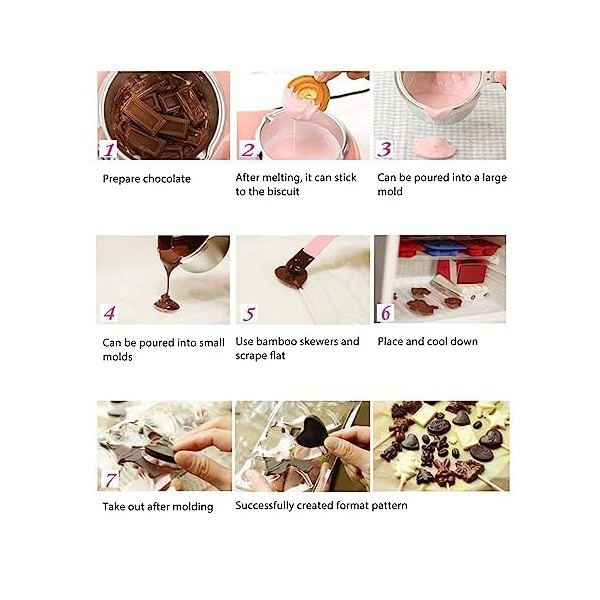 Fondoir à Chocolat, 20W Double Pot Deux réglages de température Réchauffeur de Chocolat Revêtement en Aluminium Machine à Fon