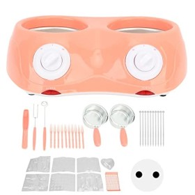 Machine de Fusion de Fondue au Chocolat électrique avec Double Pot et Applications étendues Rose 