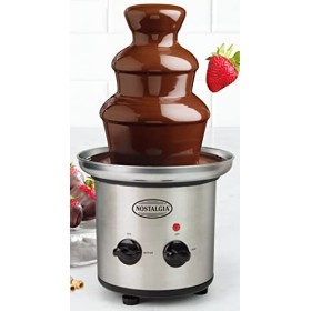 Nostalgia CFF-900 Fontaine à fondue au chocolat en acier inoxydable