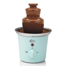 Bestron Fontaine à chocolat, 3 étages, petite fontaine à chocolat avec fonction de maintien au chaud, 60 watts, couleur: ment