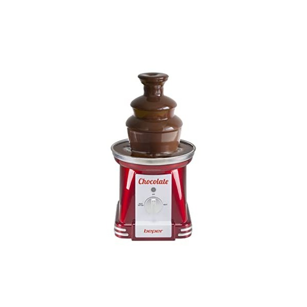 BEPER P101CUD200 Fontaine Chocolat en cascade à 3 niveaux - Appareil Fondue Chocolat 750 ml XXL