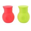 2Pcs Silicone Chocolat Chauffant Pot Rouge et Vert Chocolat Fondant Pot Diviseur Chocolat Fondant Pot