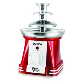 Jocca Fontaine à Chocolat Électrique 2 Niveaux, Fondue au Chocolat, Fondoir à Chocolat, Faire Fondre Le Chocolat, Base en Aci