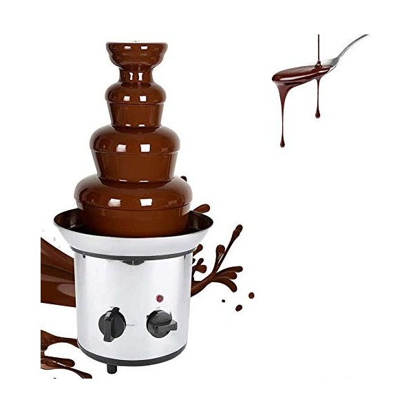 Fontaine électrique à 4 étages pour faire fondre le chocolat, Fontaine à Chocolat Princess 2000W grande machine à fondue univ
