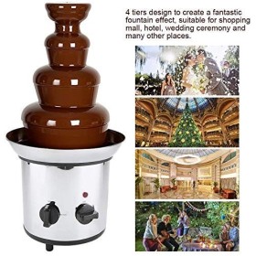 Fontaine électrique à 4 étages pour faire fondre le chocolat, Fontaine à Chocolat Princess 2000W grande machine à fondue univ