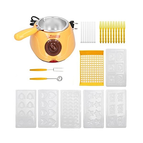 Ensemble de machine de fonte de chocolat Kit daccessoires de fabrication de bonbons pour enfants Tempérage de chocolat profe