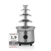 Fontaine à chocolat Princess XXL 292999 inox brossé - Acier inoxydable - 4 étages - 1,1 L - 190 W - Maintien au chaud [Exclus