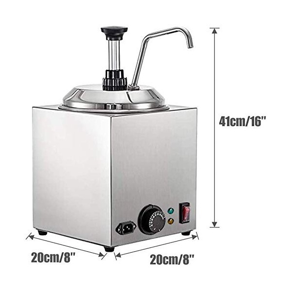 hzexun Chauffante Machine à Nachos Fromage,électrique Gamelle Chauffante Für Chocolat,Le Beurre,Le Fromage,Le Caramel Tempér