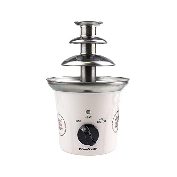 InnovaGoods Fontaine de Chocolat 70 W V0100955, Blanc