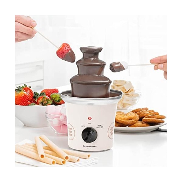 InnovaGoods Fontaine de Chocolat 70 W V0100955, Blanc