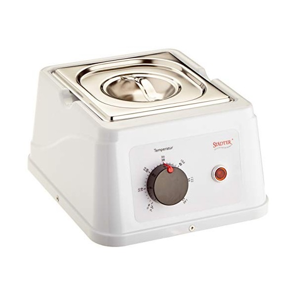 Staedter | Temperateur avec récipient en Acier Inoxydable Blanc | pour Faire Fondre et durcir Le Chocolat et Les couvertures 