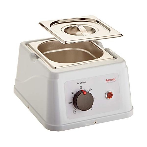Staedter | Temperateur avec récipient en Acier Inoxydable Blanc | pour Faire Fondre et durcir Le Chocolat et Les couvertures 