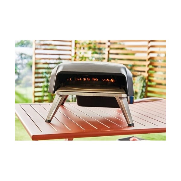 Tefal Pizza Pronto, Four à pizza maison, Four à pizza à gaz, Pierre rotative à 360° à lintérieur, Pizza de 30 cm max, Cuisso