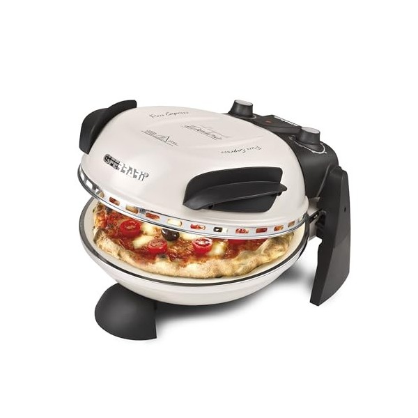 G3Ferrari Delizia G1000617 Icy Cream Four à pizza électrique – Édition limitée – Jusquà 400 °C avec pierre naturelle ignifug