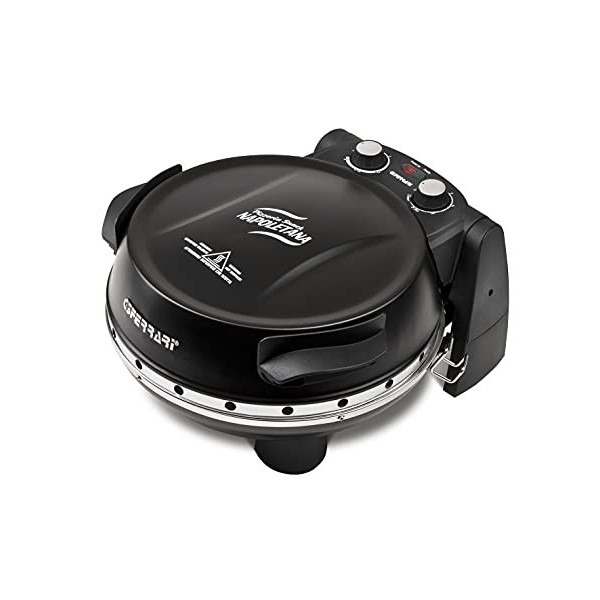 G3 Ferrari G10032 Pizzeria Goûter Napolitain, Four Pizza Plus ÉVO, Double Pierre Réfractaire diamètre 31 cm , 1200 W, Minute