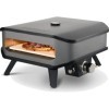 Cozze® 90349 Four à pizza à gaz, 33 cm, avec thermomètre, mobile, pour pizza, barbecue à gaz, réglable jusquà 400 degrés, av