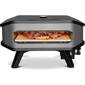 Cozze® 90349 Four à pizza à gaz, 33 cm, avec thermomètre, mobile, pour pizza, barbecue à gaz, réglable jusquà 400 degrés, av