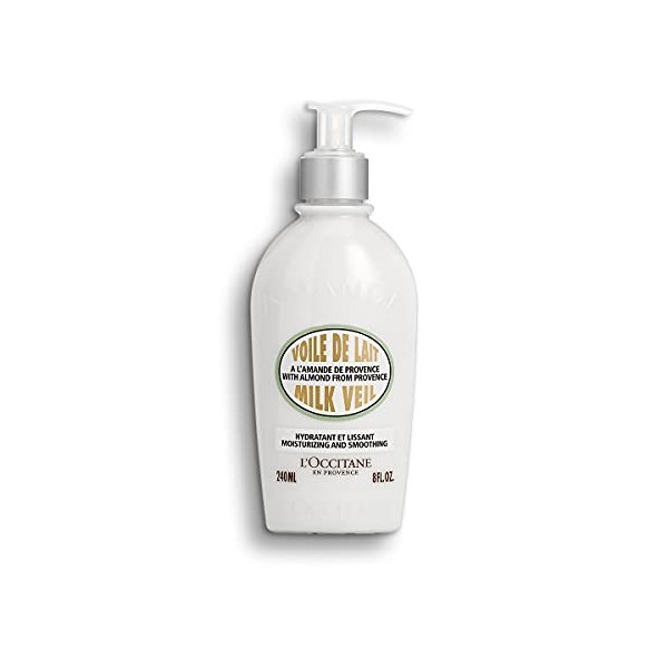 LOCCITANE Voile de Lait Amande, Lait Corps Amande Douce, Hydratant & Lissant, 240 ml