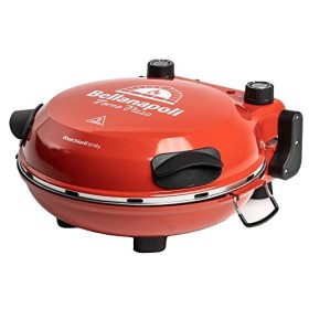 Melchioni Family | Four à Pizza électrique en 5 Minutes, BELLANAPOLI, Plaque Amovible en Pierre Réfractaire, Double Thermosta