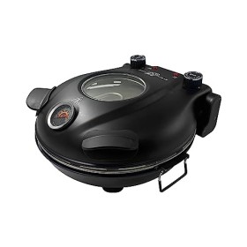 Klaif Four à Pizza éLectrique, 420 ℃, 1200 Watt, 5 Niveaux De TempéRature SéParéS, Plaque En Pierre 1200W RéSistante Aux Flam