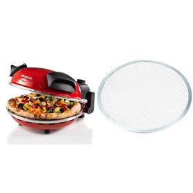 Ariete 909 Four à Pizza, 400 Degrés, Cuit une Pizza en 4 minutes, Plaque en Pierre Réfractaire de 33 cm de Diamètre & DE BUYE