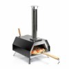 InnovaGoods® Pellet Pizza Oven avec accessoires, four à pizza avec base en pierre Ø 0cm max. cuisson rapide jusquà 500ºC et 