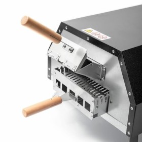 InnovaGoods® Pellet Pizza Oven avec accessoires, four à pizza avec base en pierre Ø 0cm max. cuisson rapide jusquà 500ºC et 
