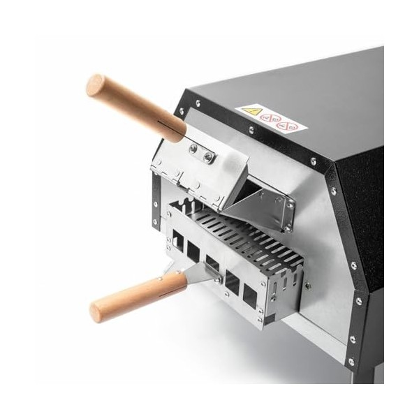 InnovaGoods® Pellet Pizza Oven avec accessoires, four à pizza avec base en pierre Ø 0cm max. cuisson rapide jusquà 500ºC et 
