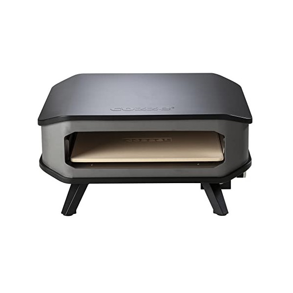 cozze Four à Pizza 17" au Gaz avec Pierre Cordiérite | Pizzas jusquà Ø42,5 cm en 2 Minutes | Facile à Utiliser et Puissant |