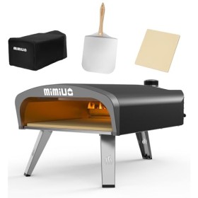 Mimiuo Four à pizza dextérieur au gaz avec régulateur de gaz britannique, four G four classique portable avec revêtement noi